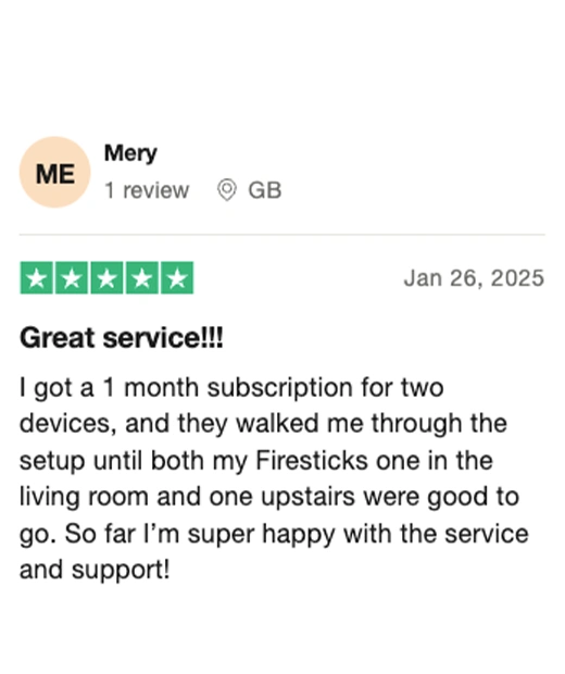 TVBOXUK - IPTV Subscription Trustpilot Reviews